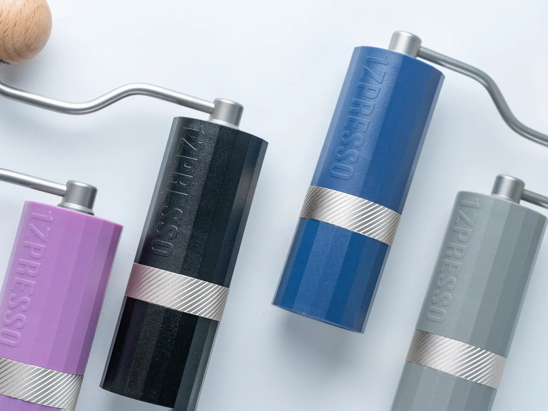 1Zpresso Q Air Kahve Değirmeni – Mor / Siyah / Mavi / Gri – Ayarlanabilir Öğütme, Taşınabilir