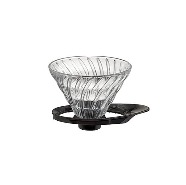 Hario V60 02 Cam Dripper Siyah | Isıya Dayanıklı Cam Kahve Demleyici