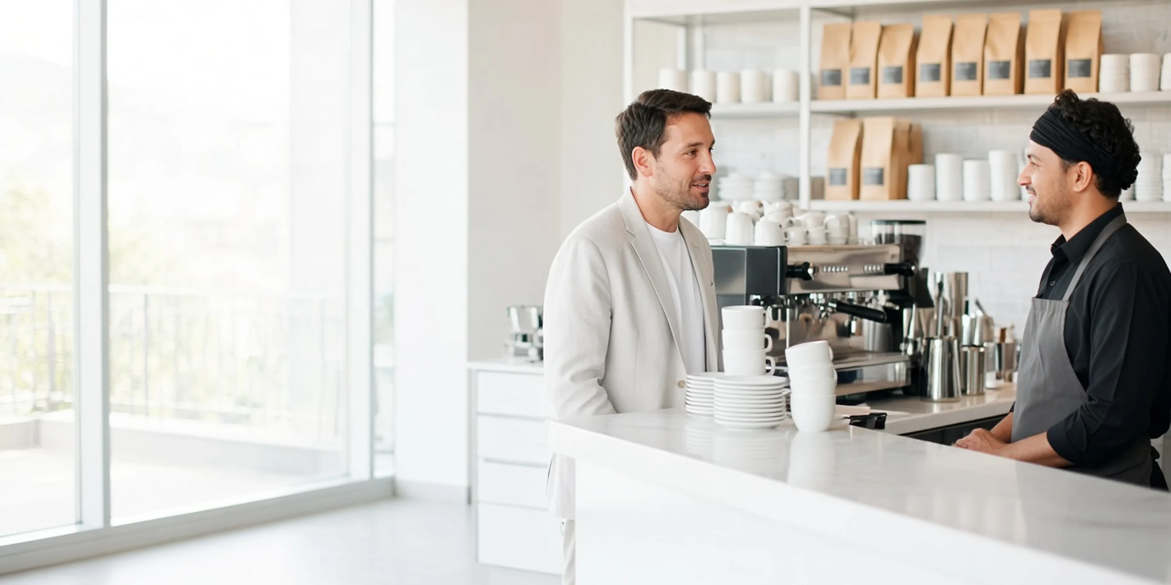 Servise hazır kafe tezgâhı