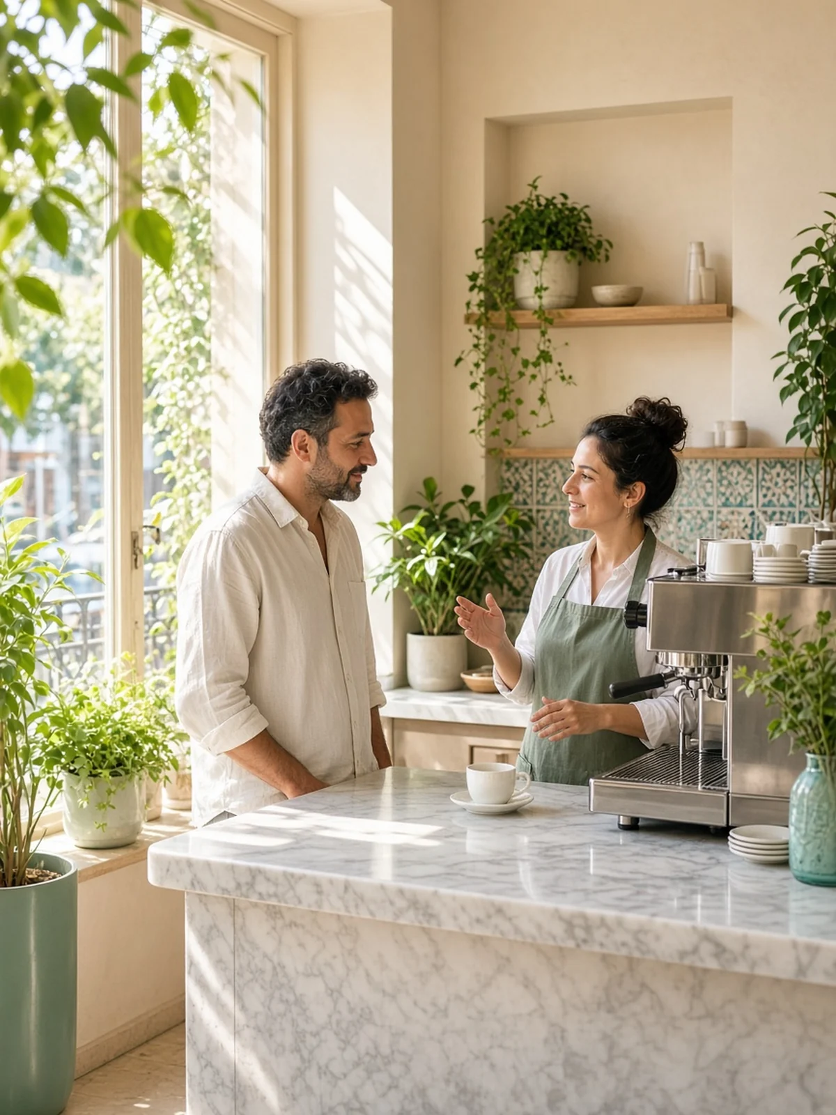 Kafe gereçleri ve tadım kaseleri