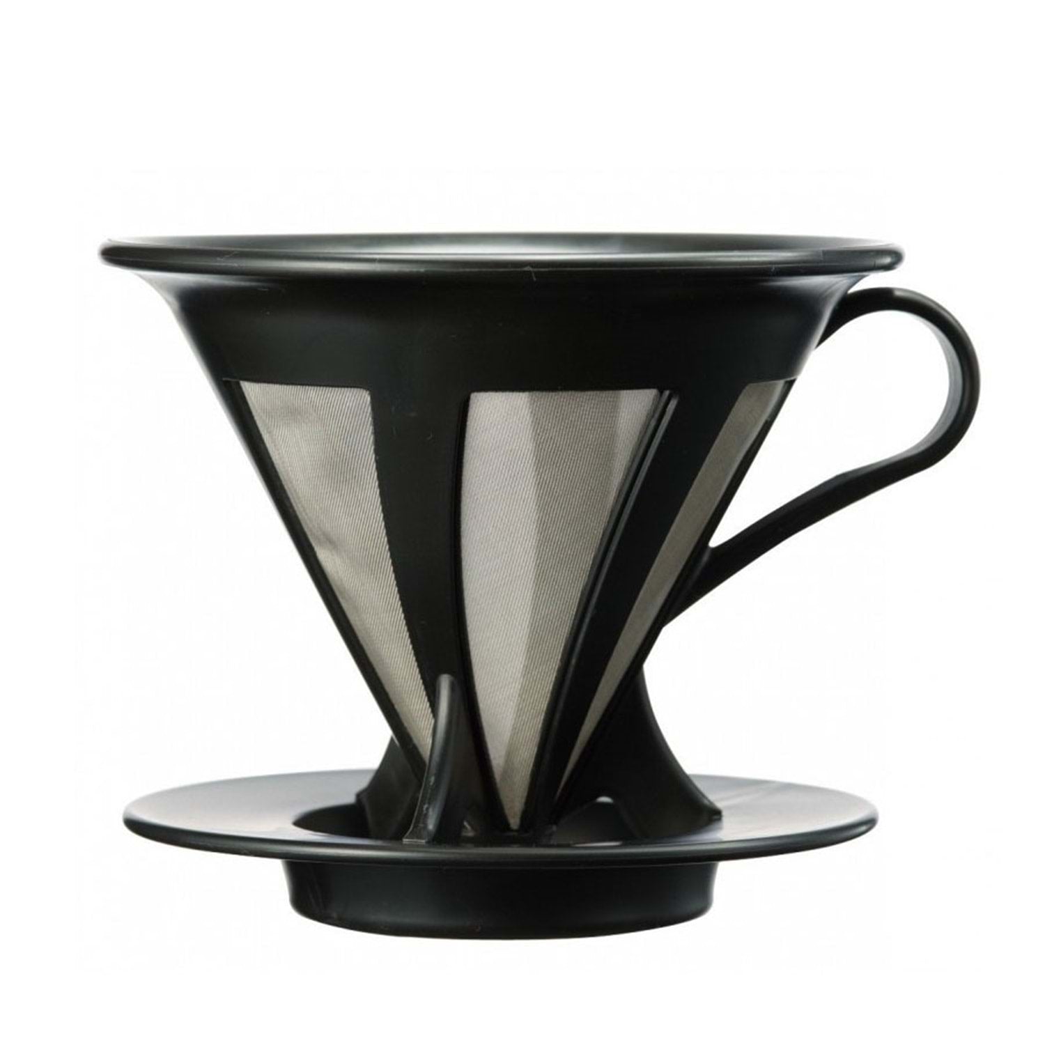 Hario 02 Kendinden Filtreli Dripper (Siyah)