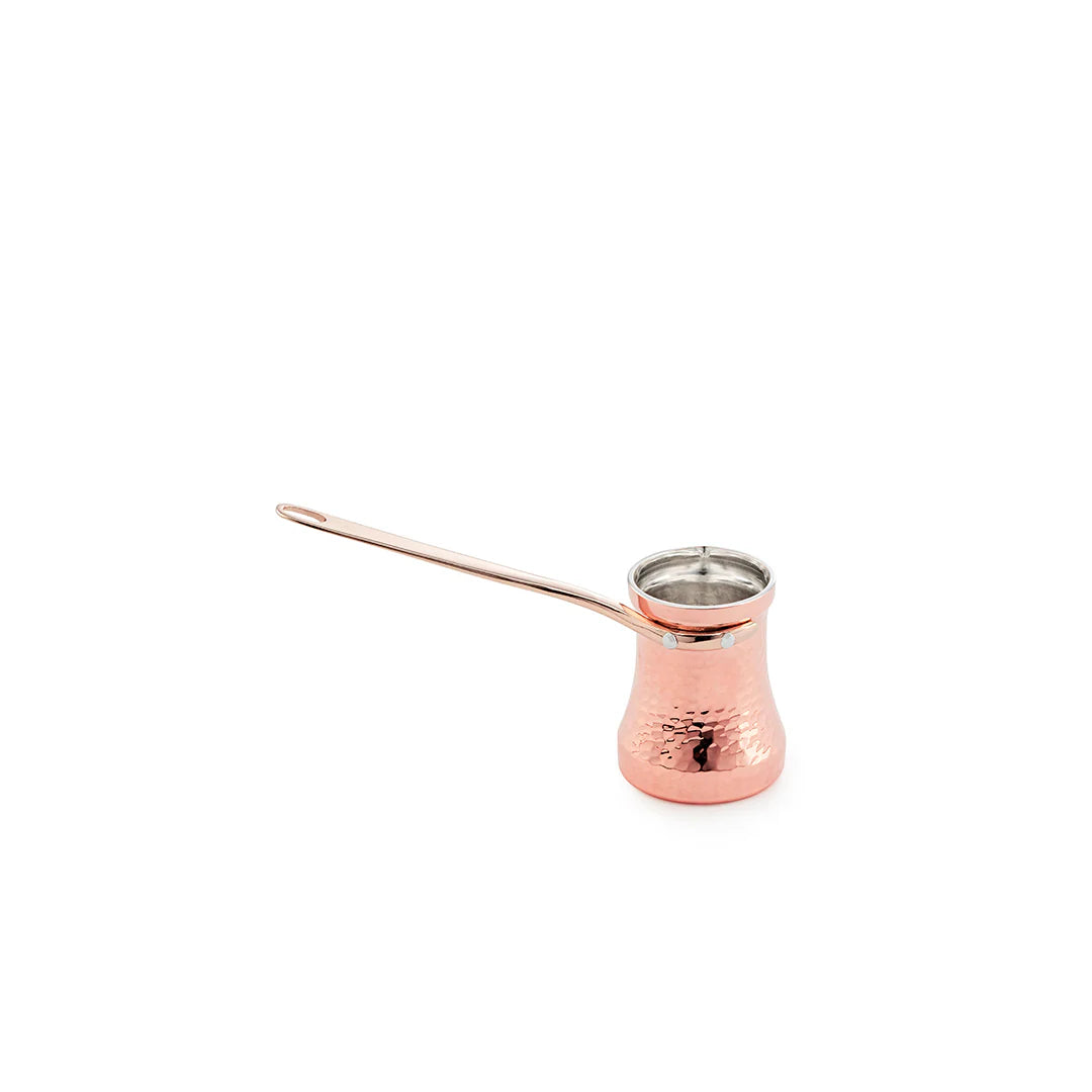 SOY Cezve C2 – El Yapımı Bakır Türk Kahvesi Cezvesi (Profesyonel, 1.5 mm) Sağ