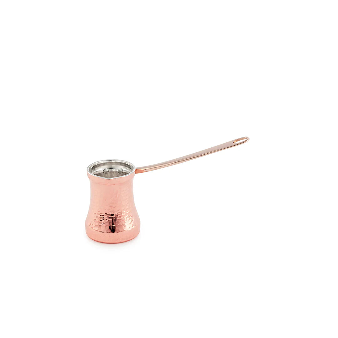 SOY Cezve C2 – El Yapımı Bakır Türk Kahvesi Cezvesi (Profesyonel, 1.5 mm) Sağ
