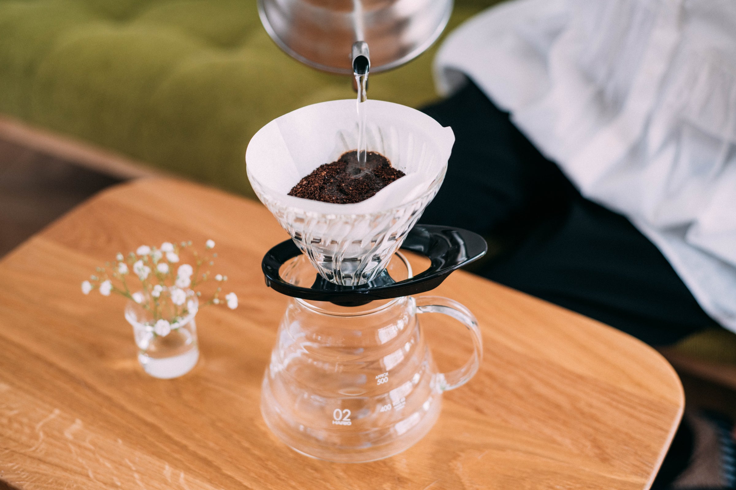 Hario V60 02 Cam Dripper Siyah | Isıya Dayanıklı Cam Kahve Demleyici