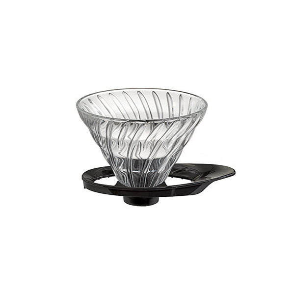 Hario V60 02 Cam Dripper Siyah | Isıya Dayanıklı Cam Kahve Demleyici