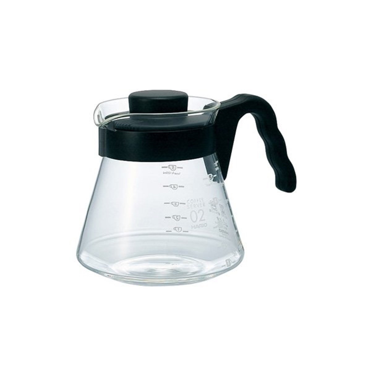 Hario V60 02 Drip Kahve Servis Sürahisi – 700 ml Isıya Dayanıklı Cam, Japonya Üretimi