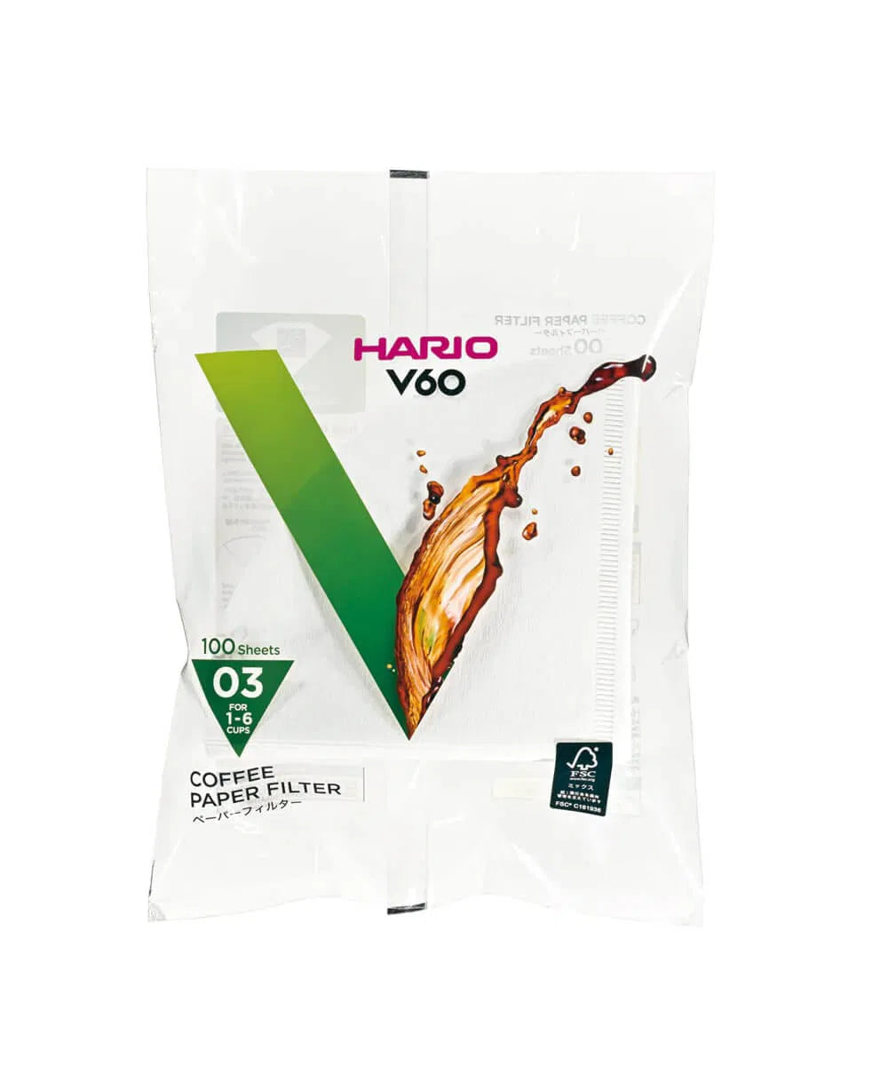 Hario V60 03 Dripper Filtresi (100 adet)