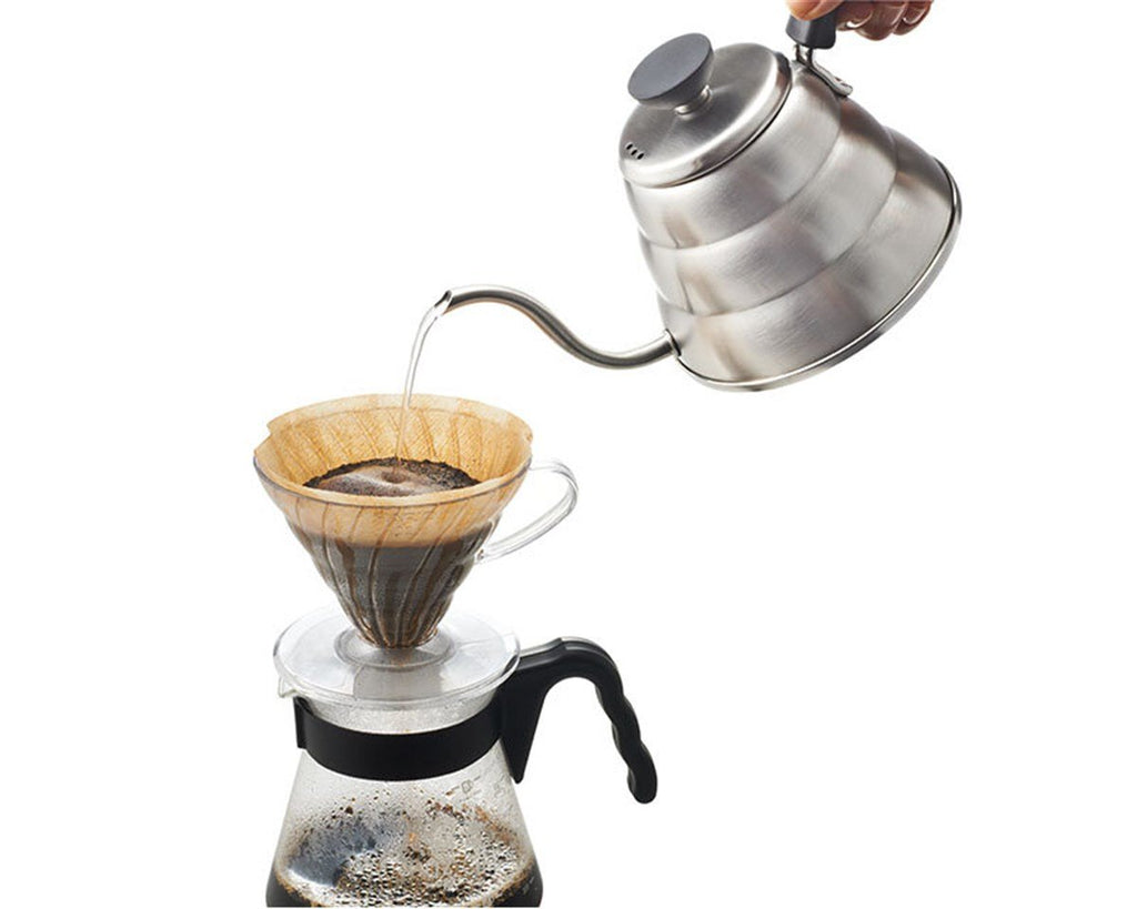 Hario V60 Buono Drip Kettle 1.0 L – Paslanmaz Çelik Gooseneck Demleme Kabı