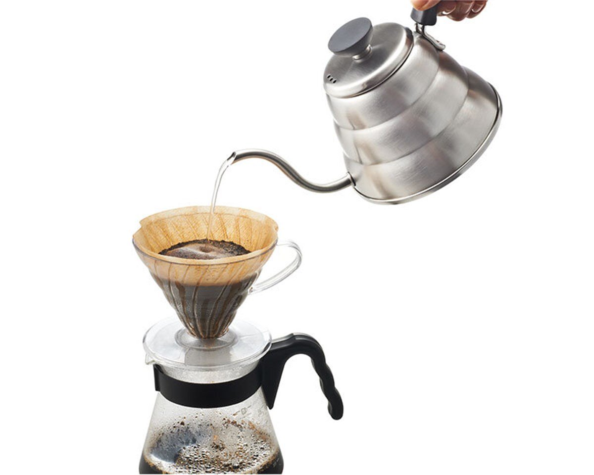 Hario V60 Buono Drip Kettle 1.0 L – Paslanmaz Çelik Gooseneck Demleme Kabı