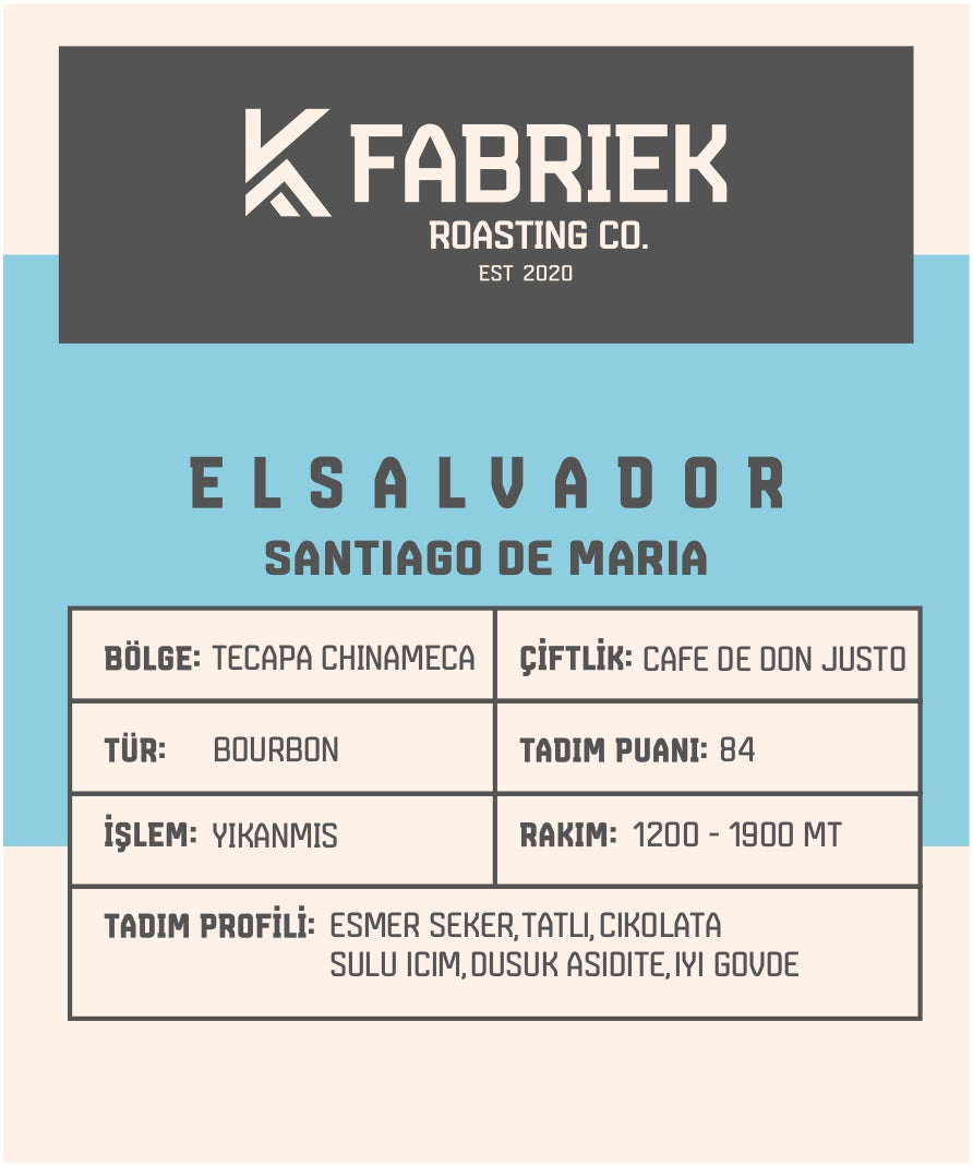 El Salvador Santiago de Maria – Çikolata, Esmer Şeker ve Tatlı Aromalı Kahve